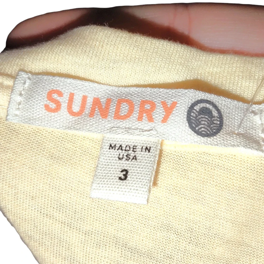 Sundry Women's Sweatshirt Crewneck Pullover Long Sleeves Pop Orange Size 3 LG - Picture 5 of 7